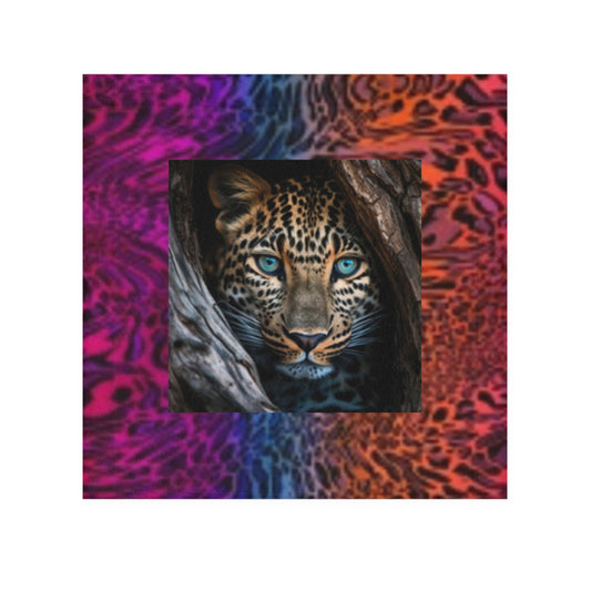 Vibrant Leopard & Animal Print Face Towel, Animal Print Bathroom Decor, Jungle Theme Towel, Beach, Spa, Gift for Wildlife Lovers