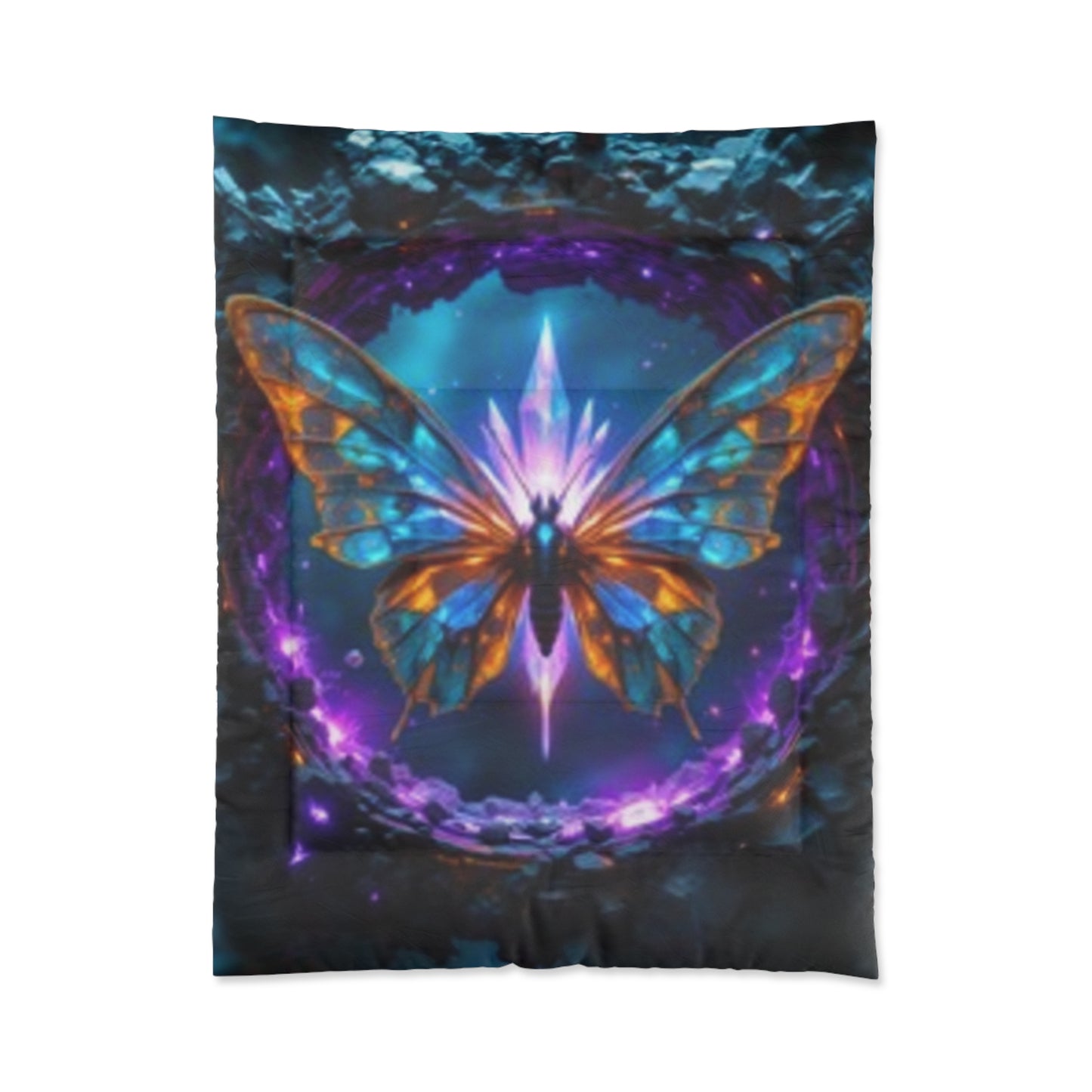 Vibrant Butterfly Comforter - Dreamy Bohemian Bedding for Cozy Spaces