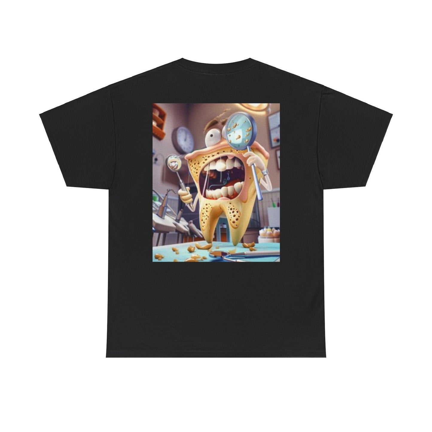 T-shirt à manches courtes avec dessin animé dent