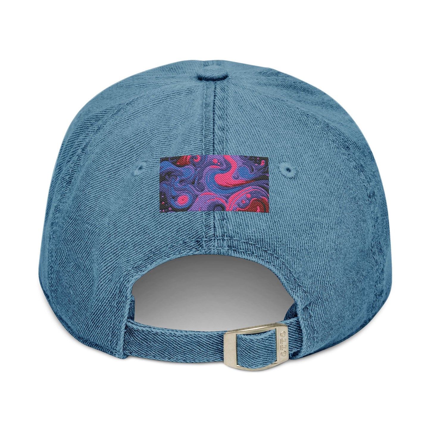 Denim Hat Cartoon Pizza Marijuana Money Sign Colorful Design