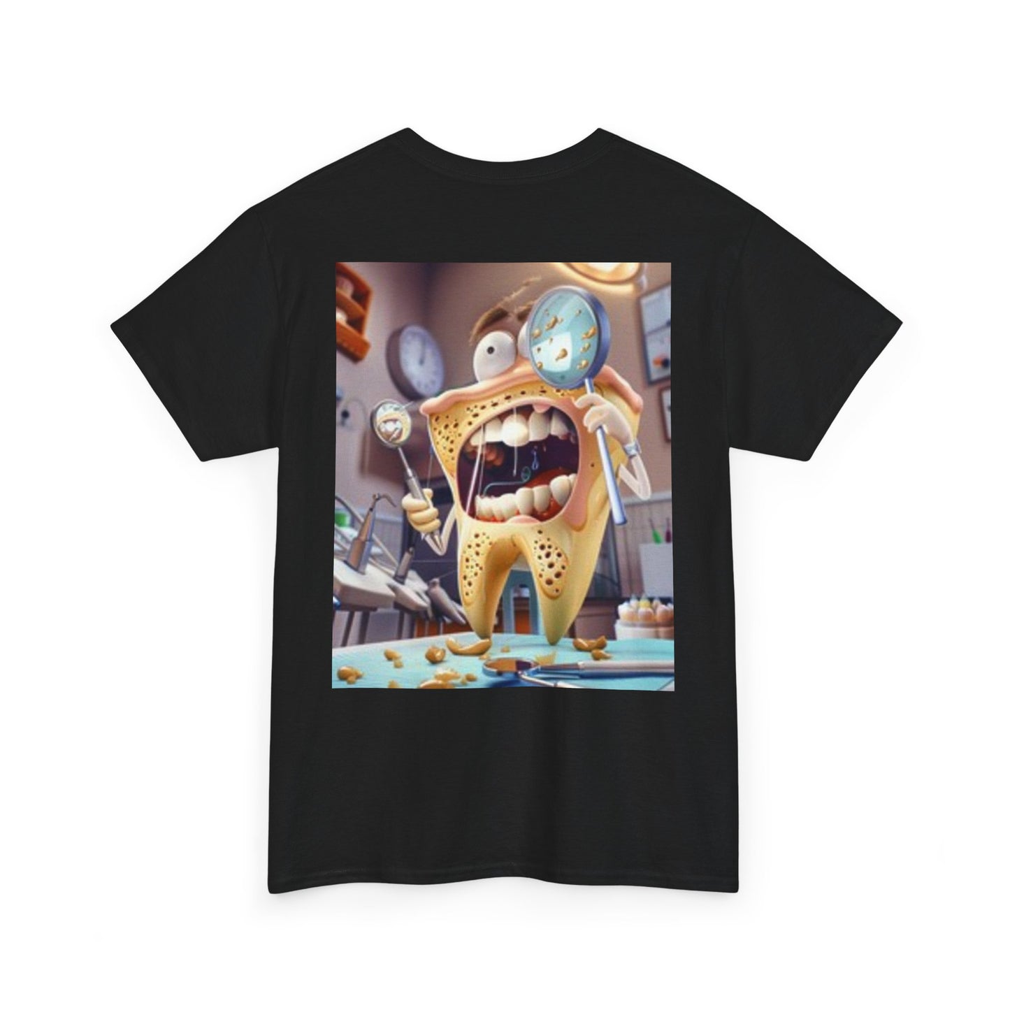 T-shirt à manches courtes avec dessin animé dent