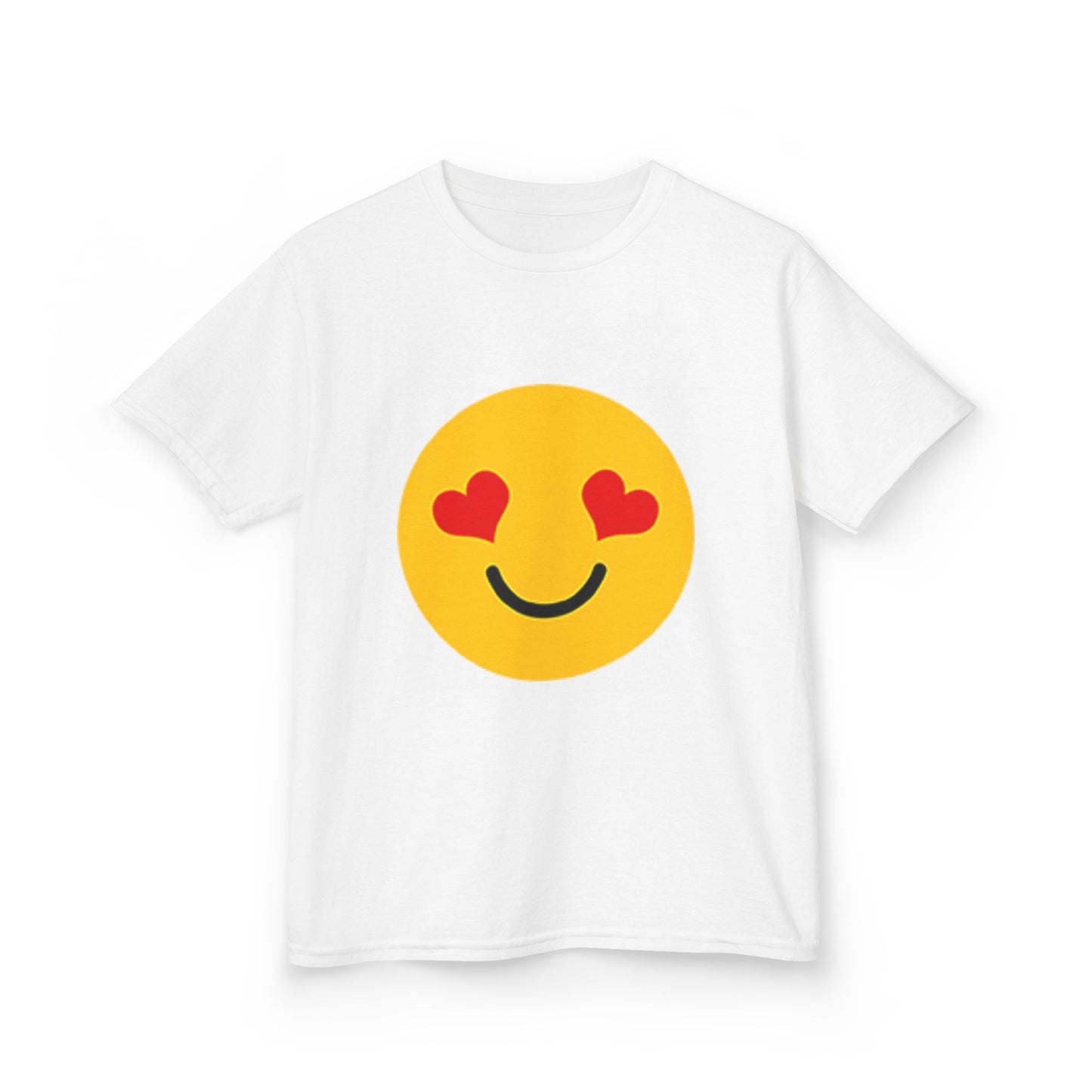 Cute Kids Love Emoji T-shirt, Children's Happy Face Shirt, Perfect for Birthdays, Playdates, Casual Outings, Gift Ideas
