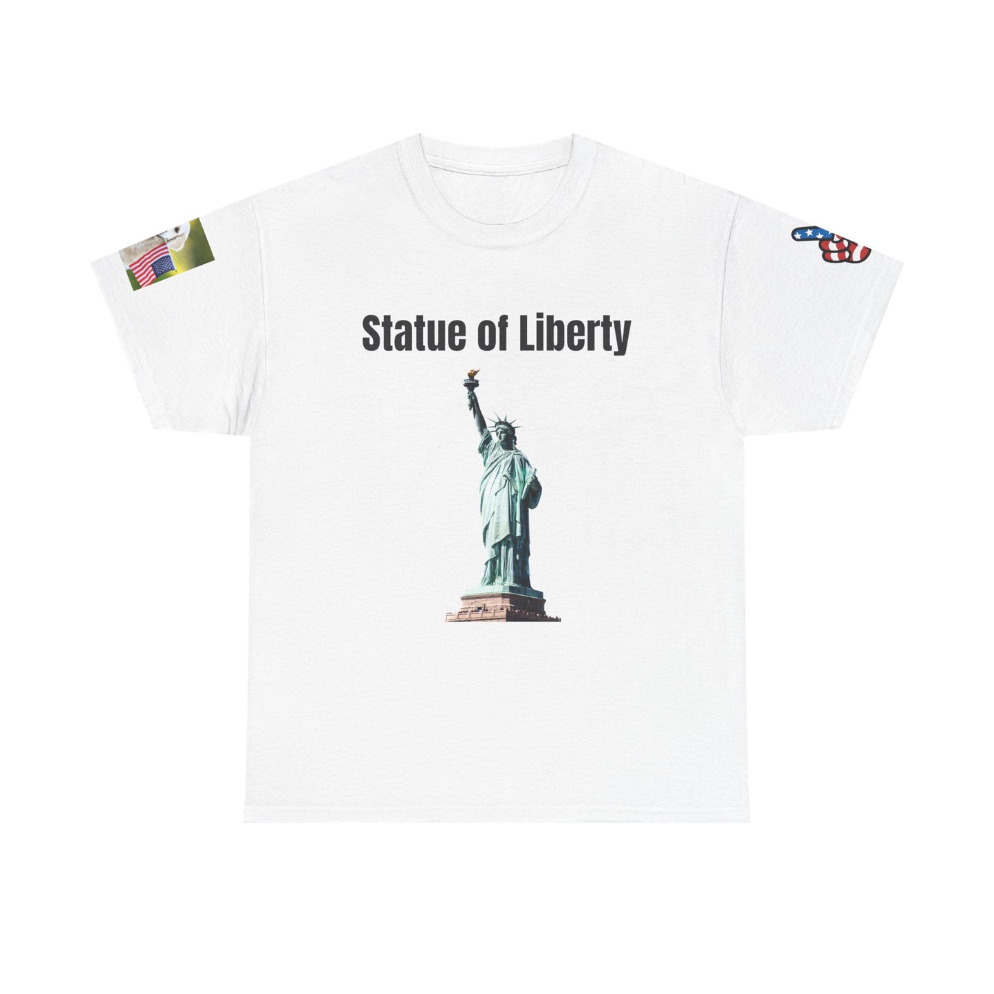 Statue of Liberty Cotton T-shirt | Unisex Independence Day Shirt, Patriotic Apparel, USA Graphic Tee, 4th of July T-Shirt, American Pride Top