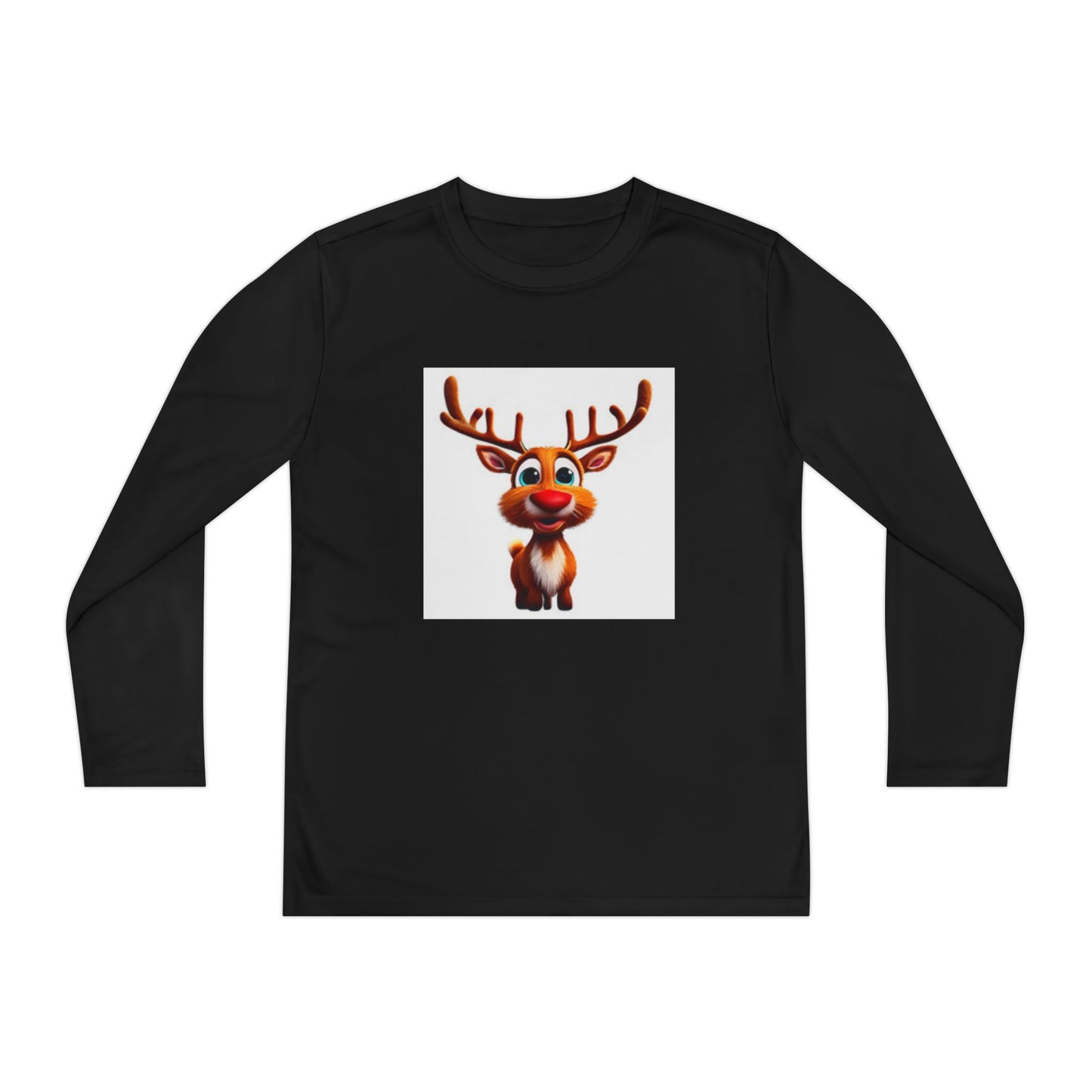 Camiseta juvenil de manga larga con renos