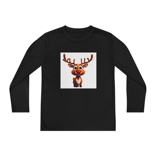 Camiseta juvenil de manga larga con renos
