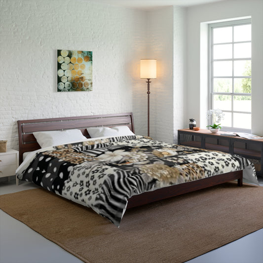 Bohemian Floral Patchwork Comforter - Cozy Bedroom Decor