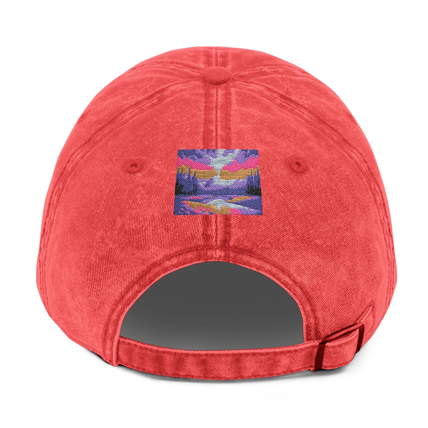 Vintage Western Embroidered Cap - Rustic Cowboy Design