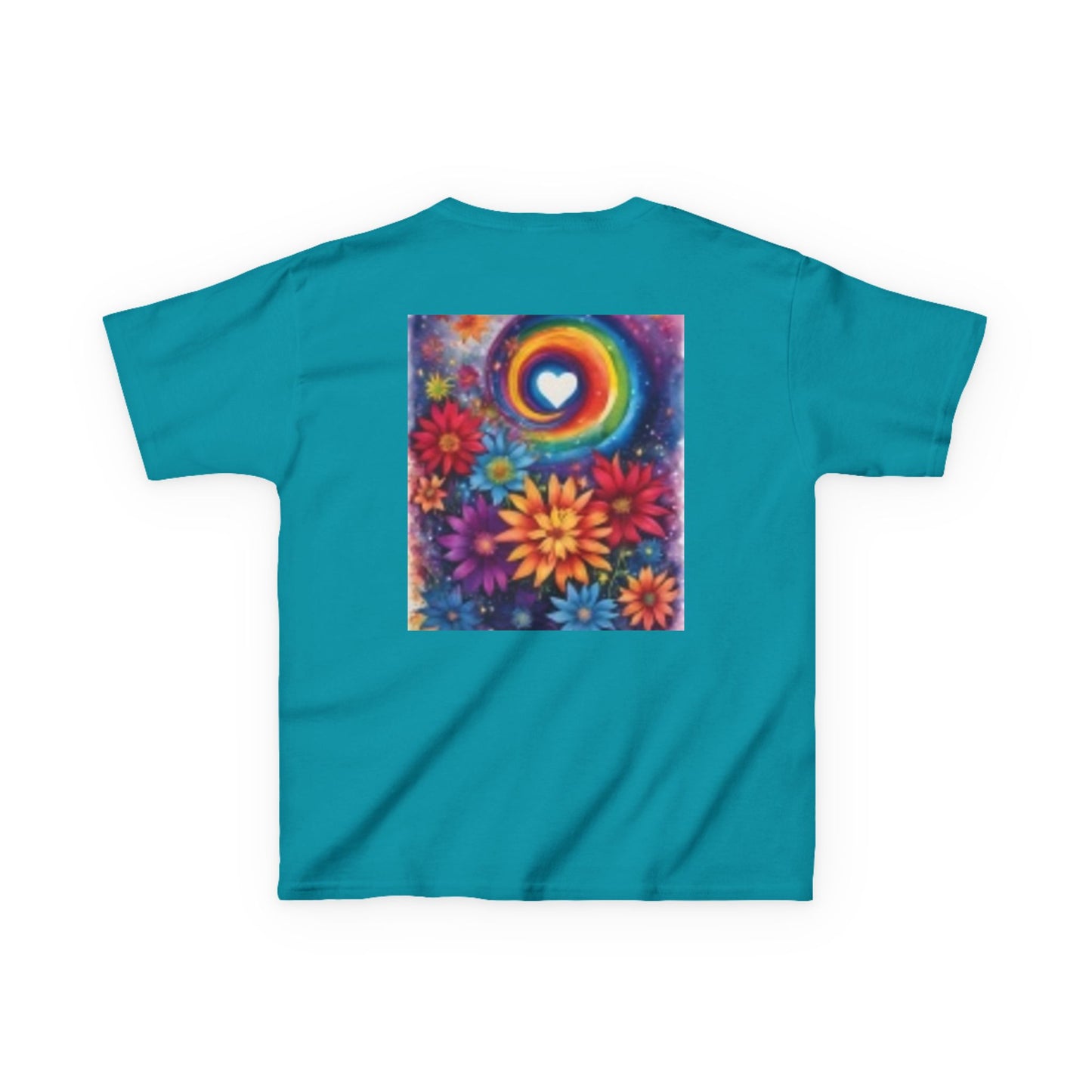 Kids Adventure Tee with Colorful Heart & Mouse Design