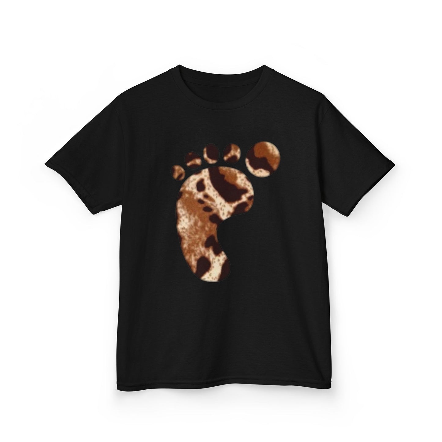 Leopard Print Kids Heavy Cotton Tee - Fun and Wild Outfit for Little Explorers