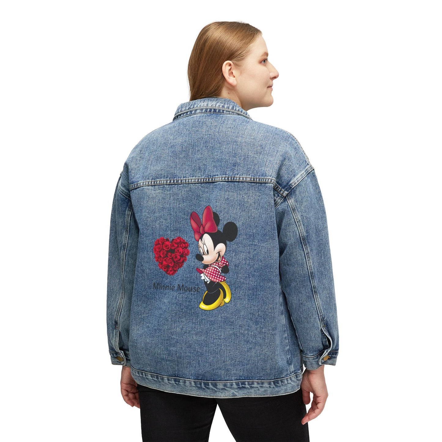 Minnie Mouse Women's Denim Jacket - Cute Vintage Style for Disney Fans