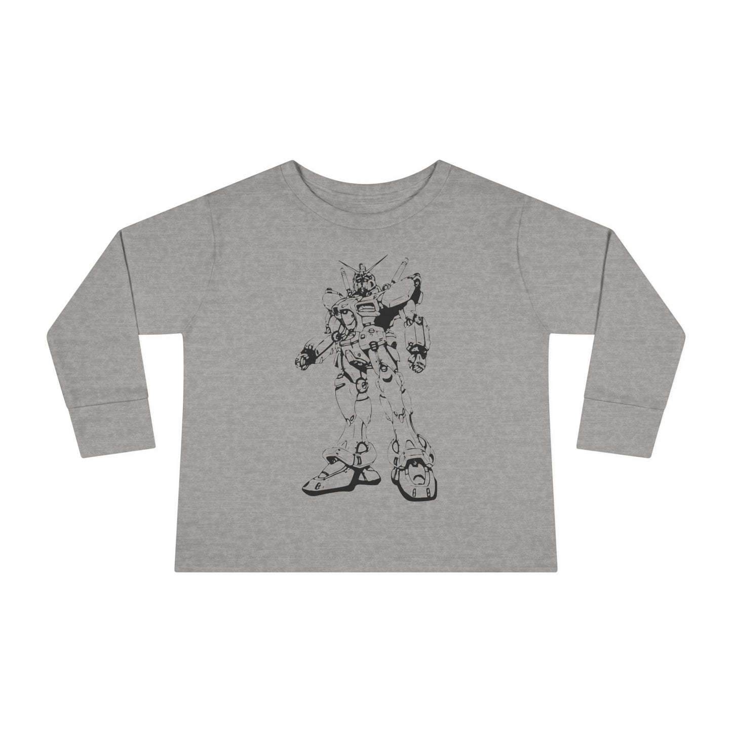 Camiseta de manga larga para niños pequeños: camiseta con gráfico de robot, perfecta para cumpleaños y juegos.