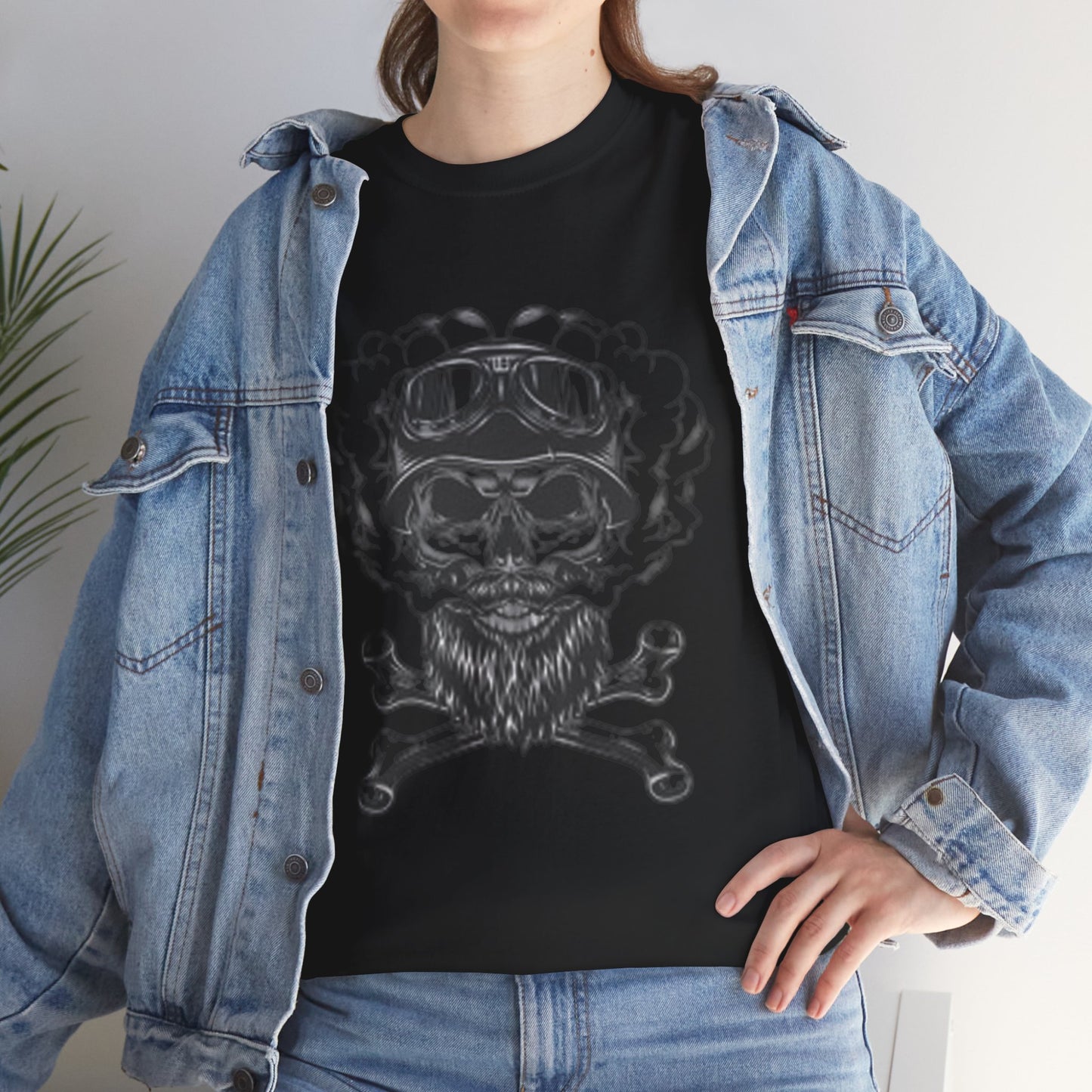 Skull & Marijuana T-shirt, Unisex Tees for Cannabis Lovers, Gift for Smokers, Halloween Costume, Streetwear Fashion