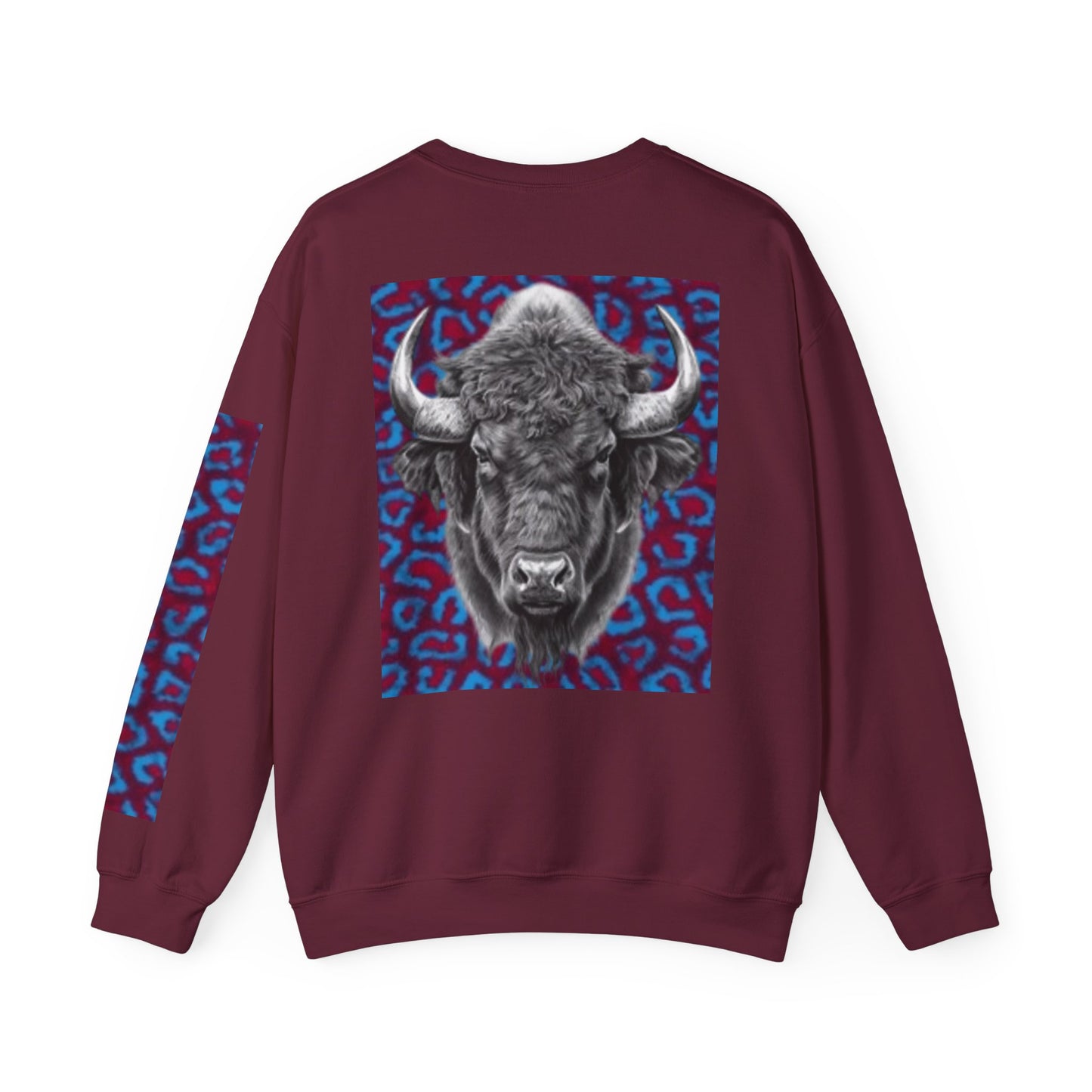 Bold Buffalo Design Unisex Crewneck Sweatshirt - Perfect for Nature Lovers