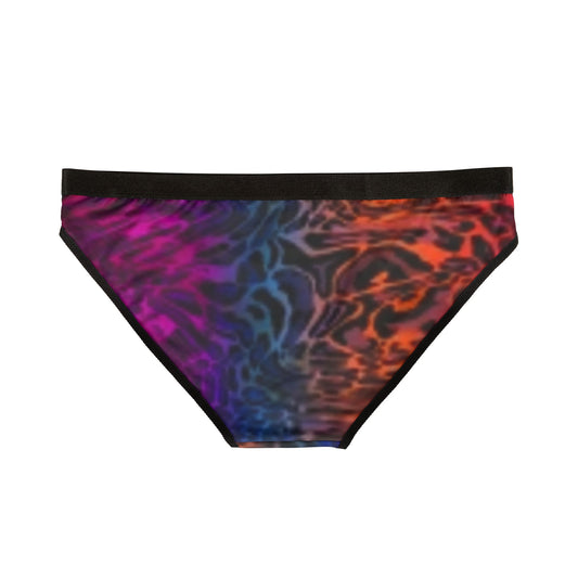 Vibrant Women's Animal Print Underwear, Colorful Bikini Briefs, Intimates, Fashion Underwear for Women, Comfortable Everyday Wear