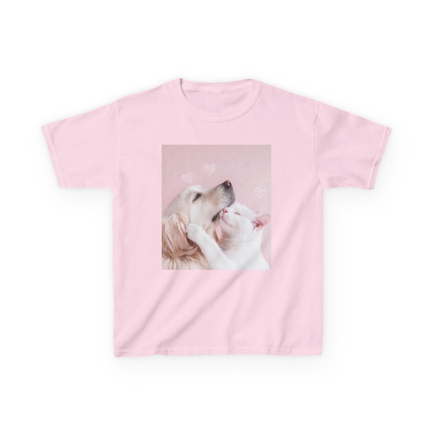 Cute Dog Love Kids Heavy Cotton Tee - Perfect Valentine’s or Everyday Wear!