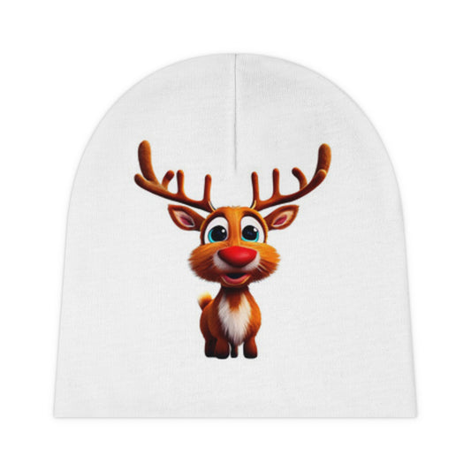 Bonnet bébé renne au nez rouge 🦌 Noël bébé 🎁
