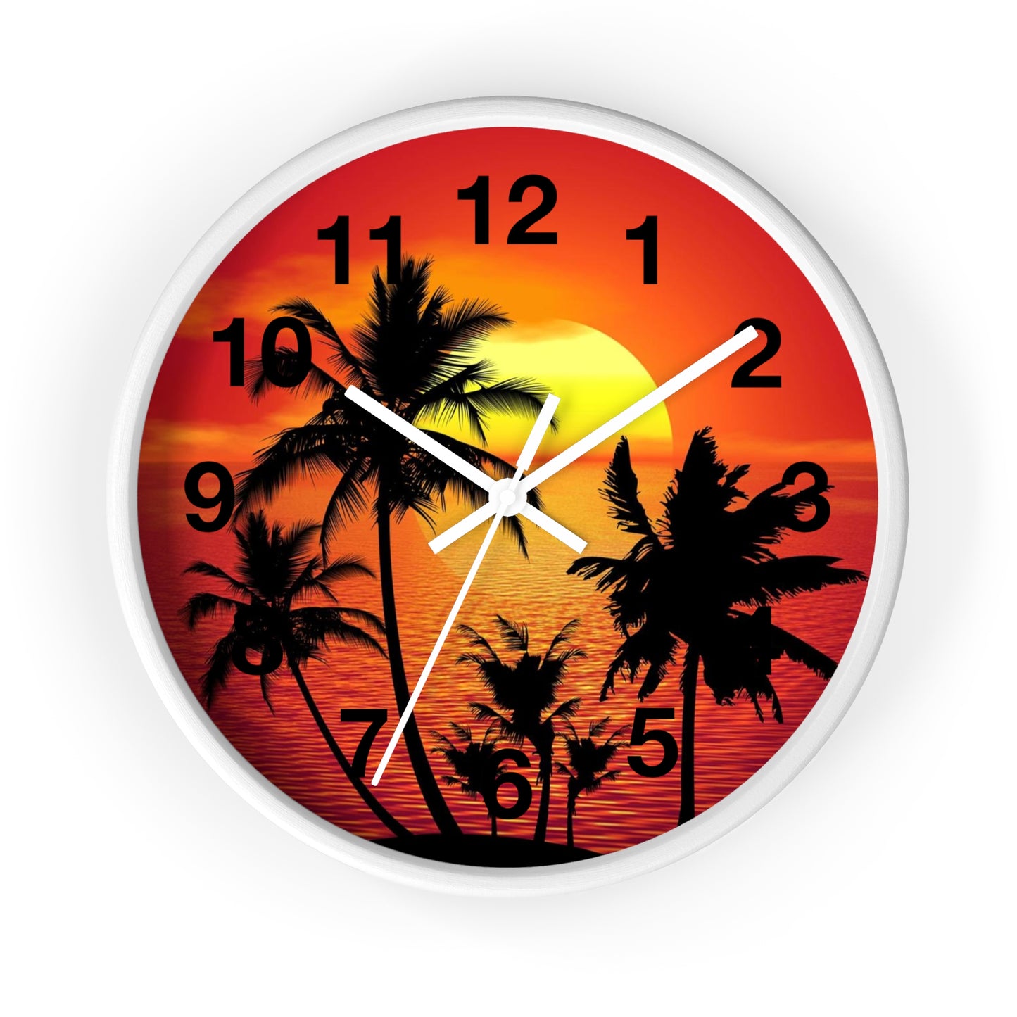 Wall Clock Beautiful Sunset
