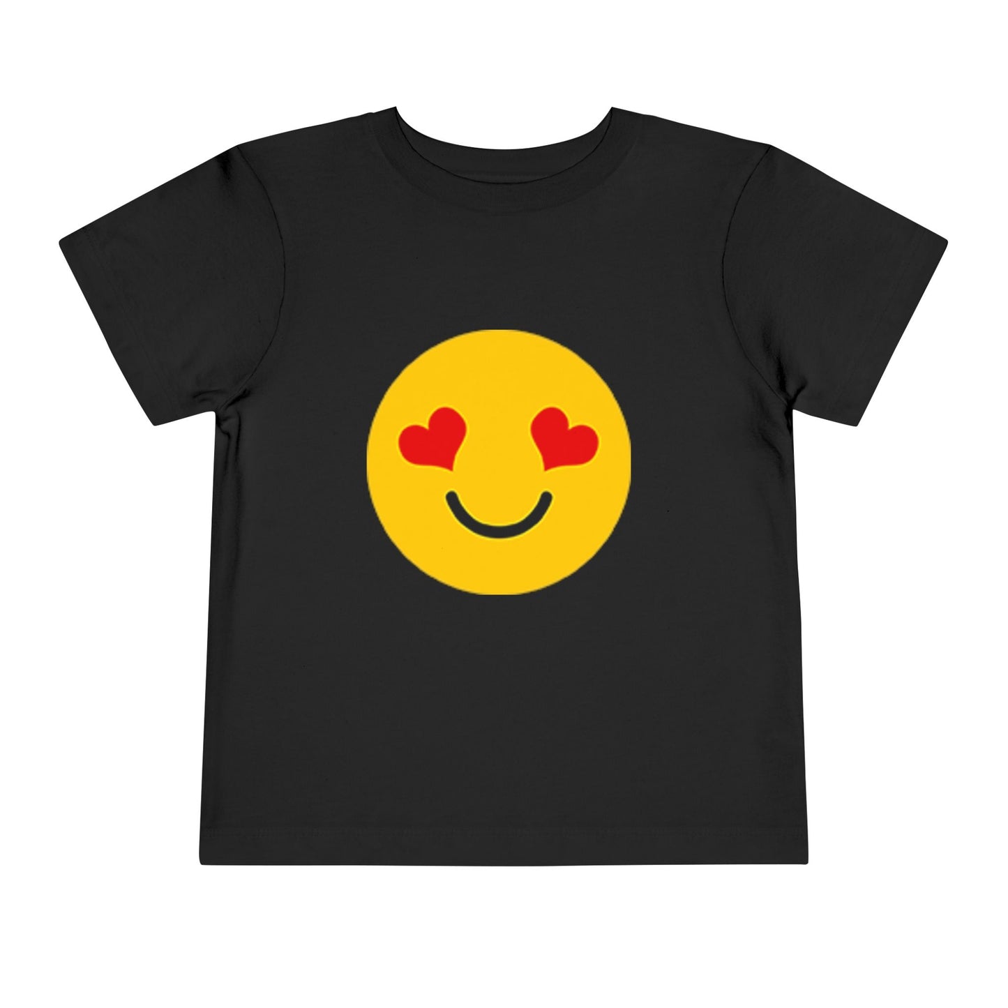 Toddler Love Emoji T-shirt - Cute Kids Shirt, Birthday Gift, Playdate Outfit, Summer Apparel, Heart Smiley Top