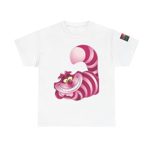 Chestire Cat Colorful Flower T-shirt