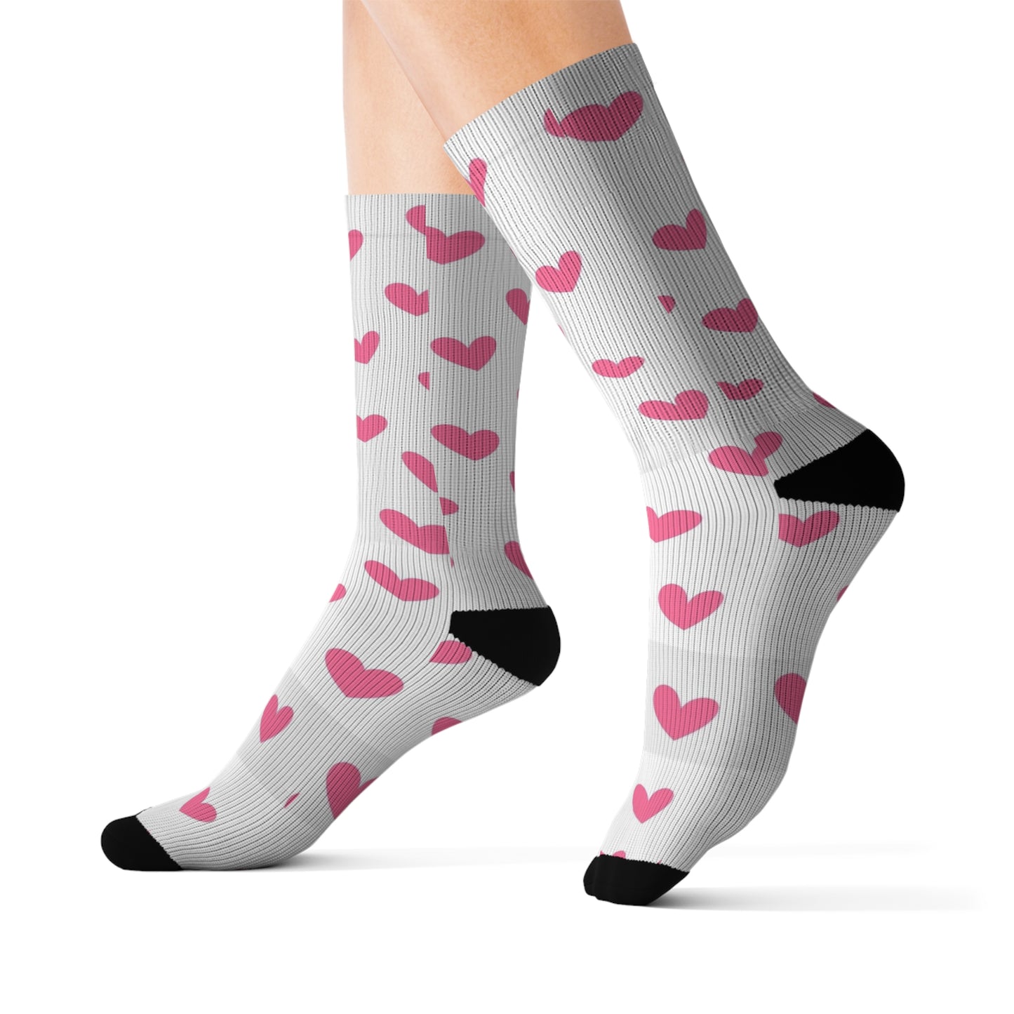 Chaussettes Coeurs Roses