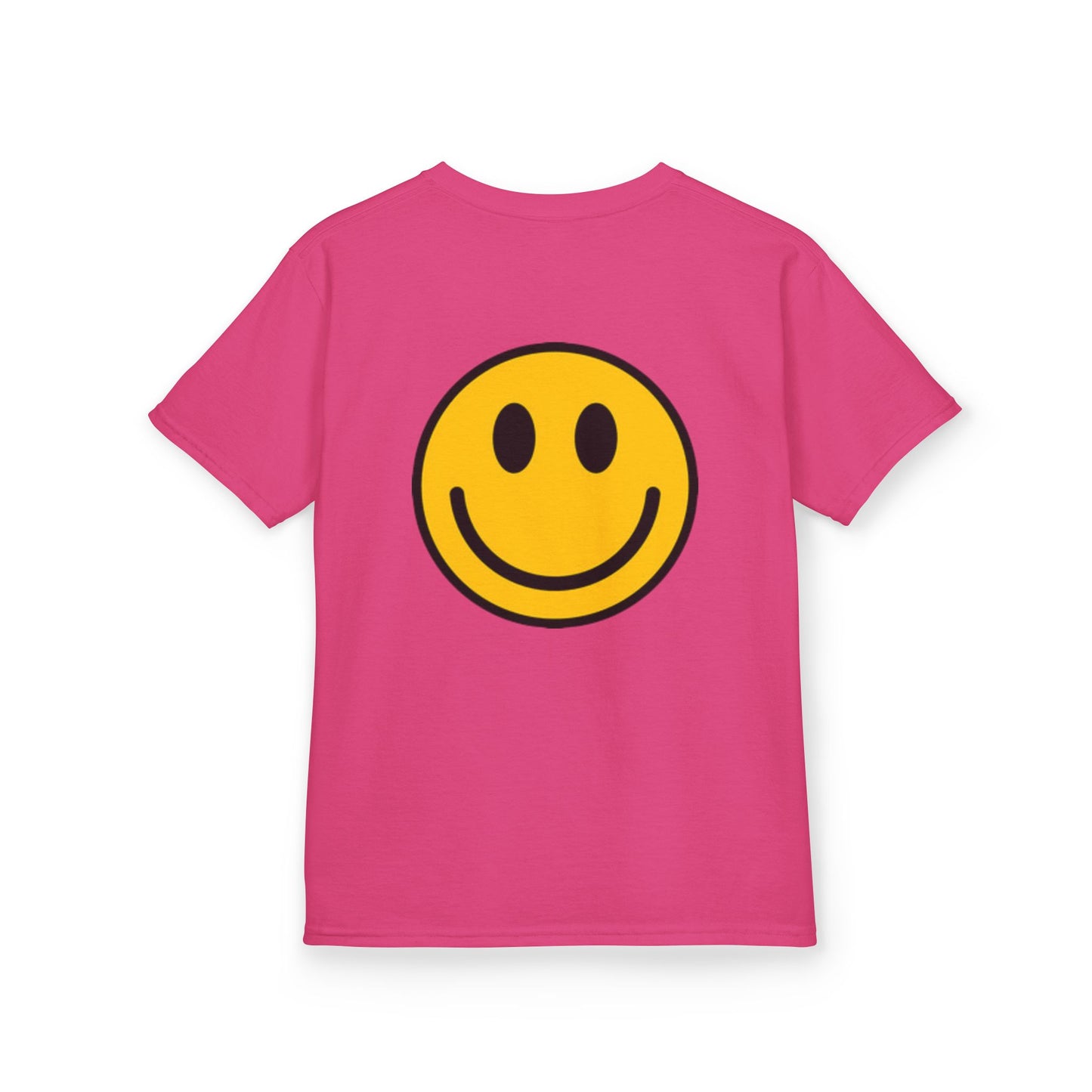 Colorful Fun Kids & Happy Face Tee - Playful Cotton T-Shirt for Summer Adventures, Birthday Gifts, Family Gatherings, Everyday Wear, Back-to-School