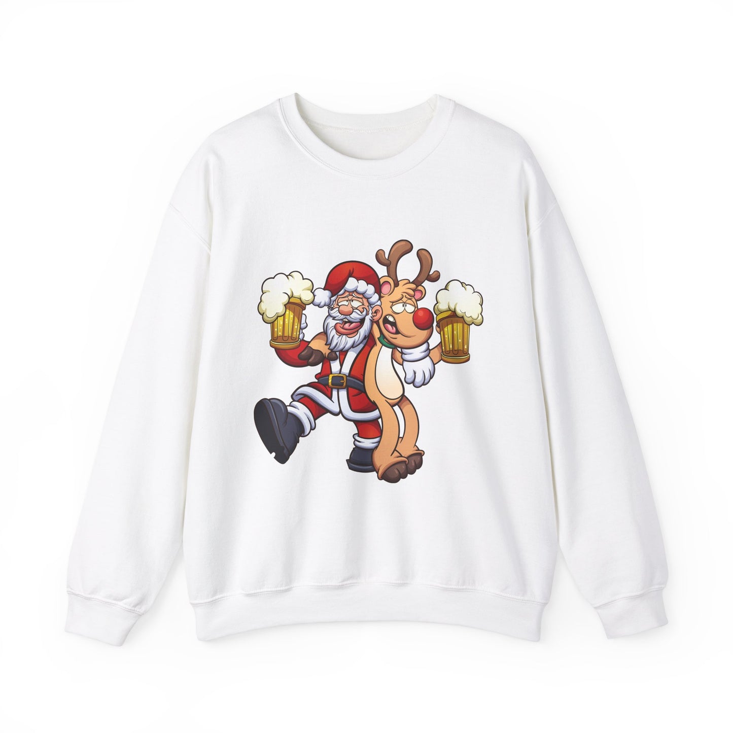 Sudadera Papá Noel Reno bebiendo cerveza 🍺