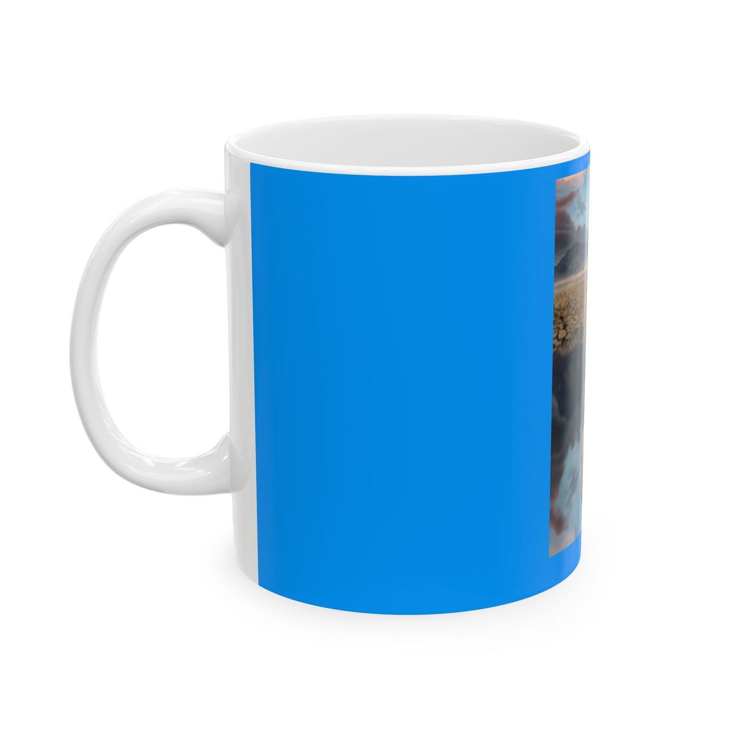 Ceramic Lion Reflection Mug, Animal Lover Gift, Motivational Cup, Unique Home Decor, Birthday Present, Nature Enthusiast