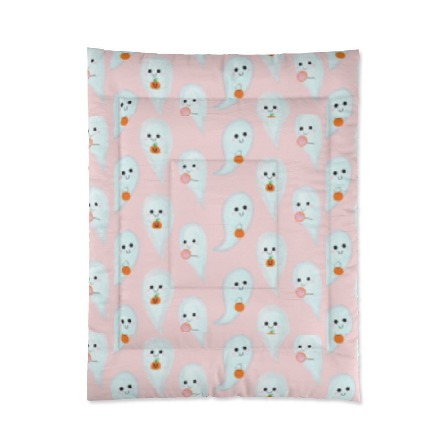Ghosts on Pick Background Comforter Great for Girl's Room!