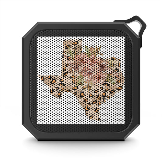 Texas Wildflower Bluetooth Speaker - Portable Outdoor Audio with Leopard Print Design