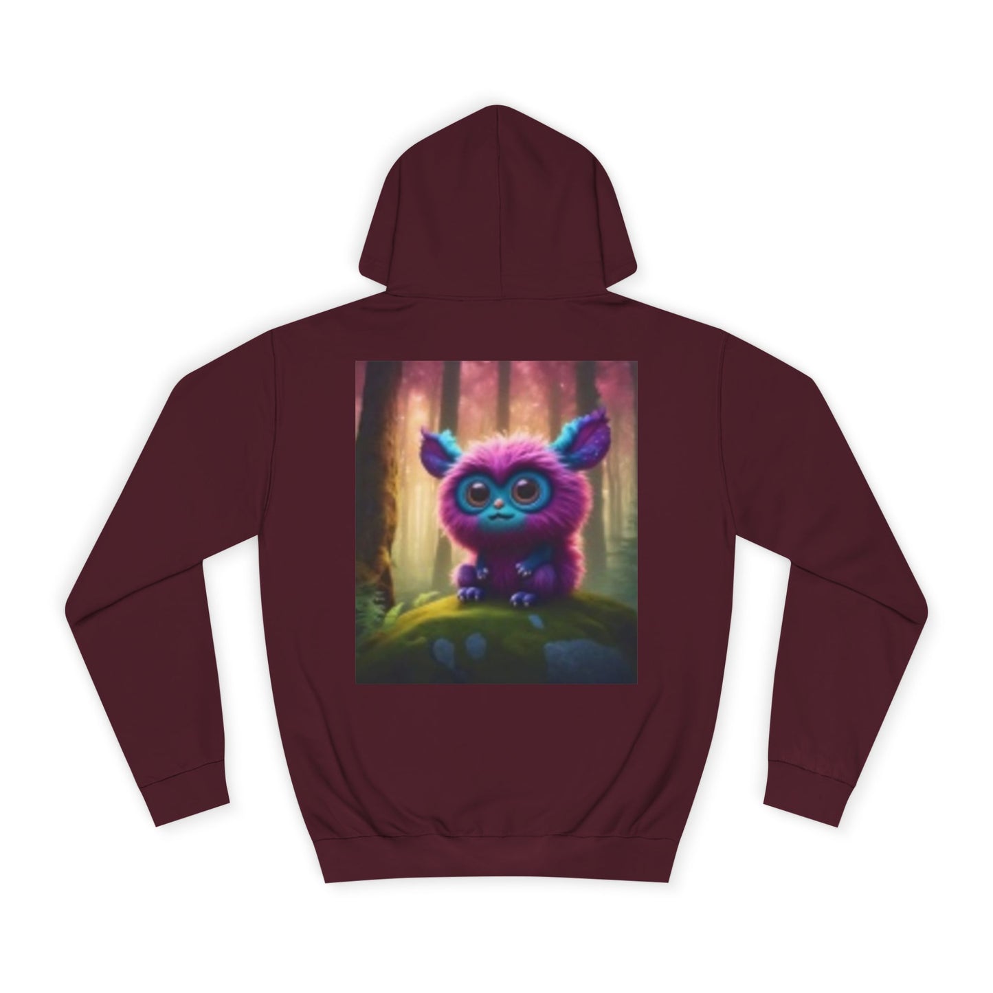 Colorful Unisex College Hoodie with Whimsical Creature Design - Perfect for Students, Gifts, and Casual Wear