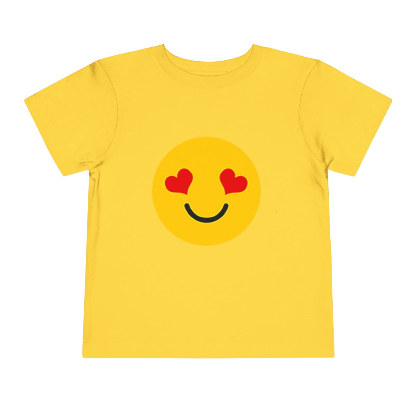 Toddler Love Emoji T-shirt - Cute Kids Shirt, Birthday Gift, Playdate Outfit, Summer Apparel, Heart Smiley Top