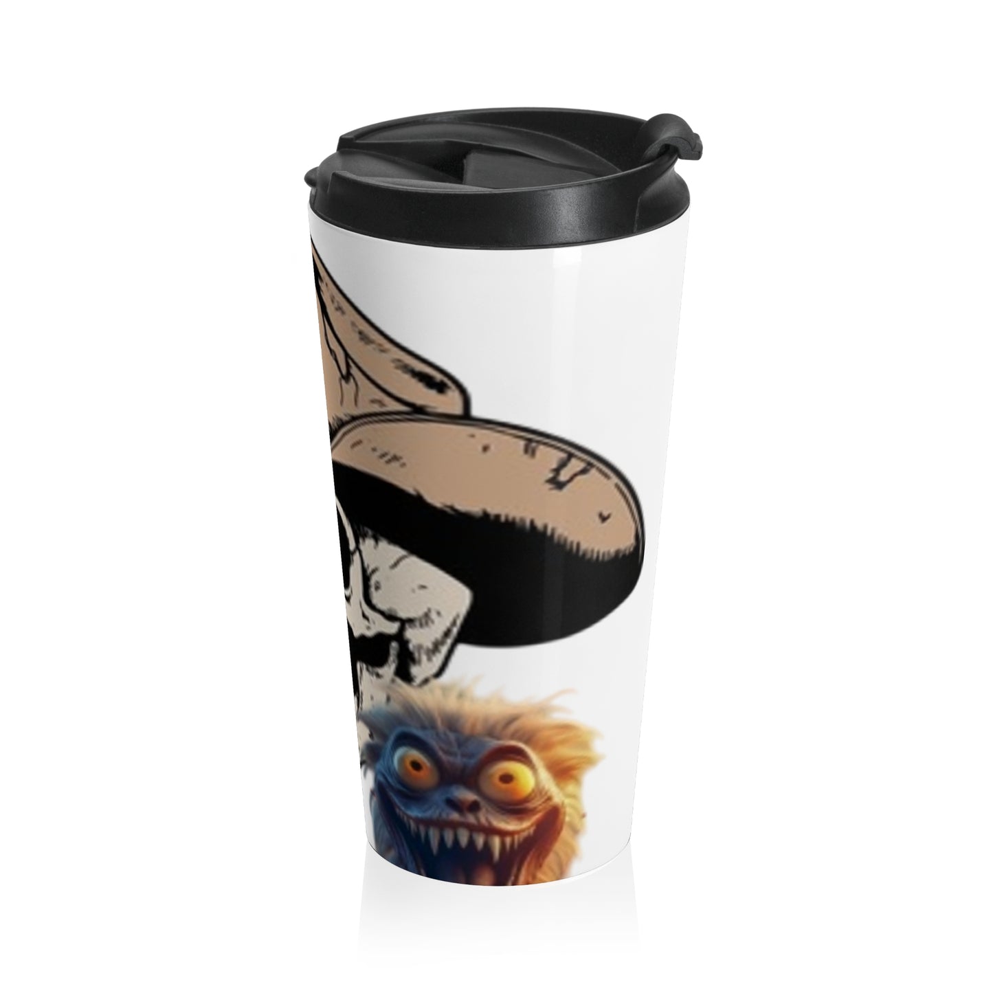 Cowboy Skull Stainless Steel Travel Mug - Perfect for Adventurers & Coffee Lovers