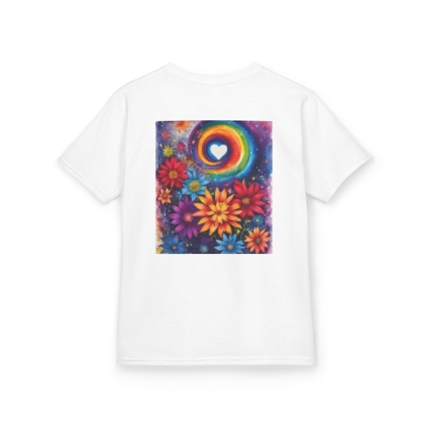 Kids Adventure Tee with Colorful Heart & Mouse Design