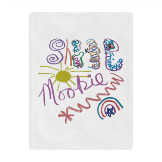 Colorful Kids & Adults Shookie Mookie Blanket, Soft Snuggle Blanket for Babies, Cozy Nursery Decor, Kids' Gift, Art-Inspired Blanket