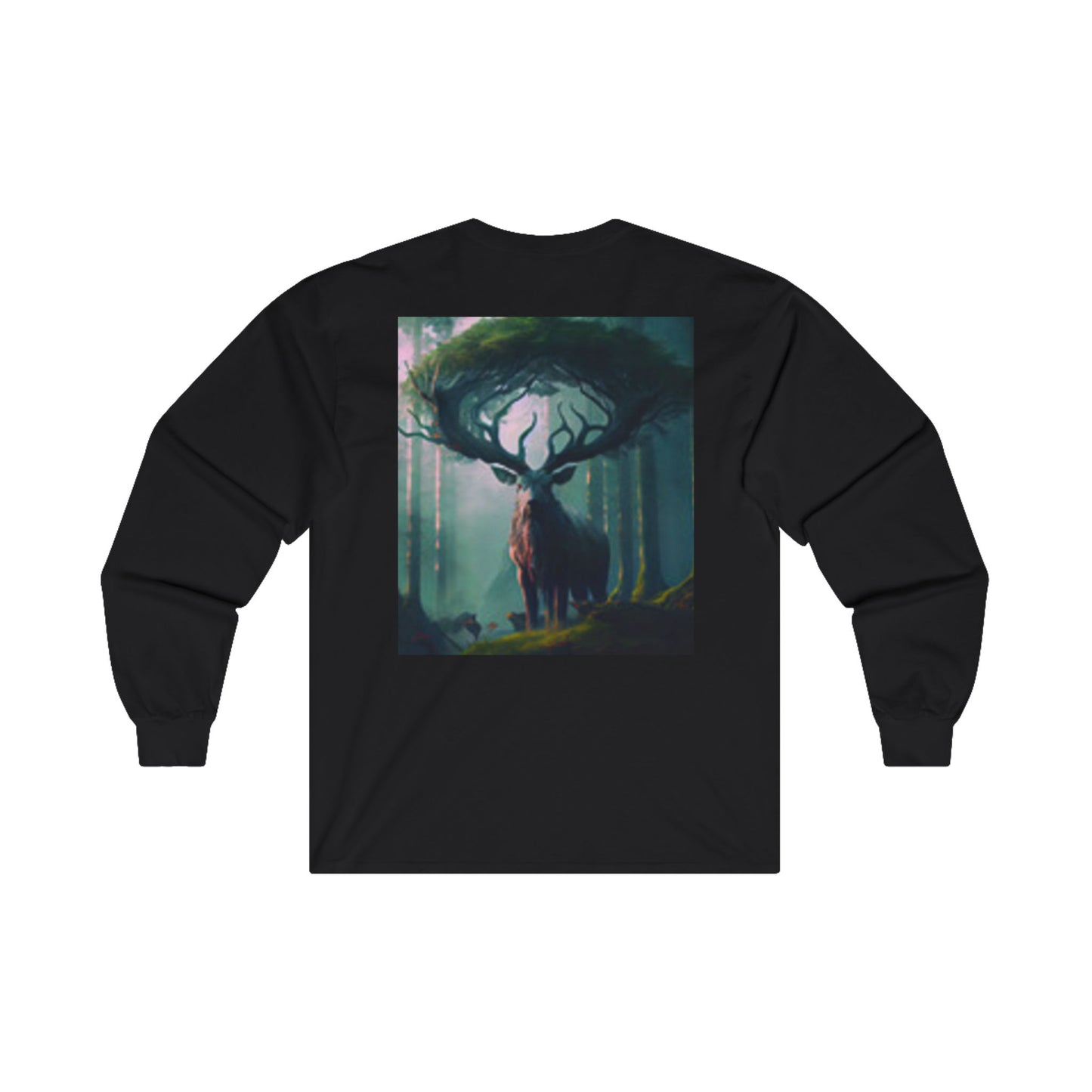 Long Sleeve T-shirt Deer Forest