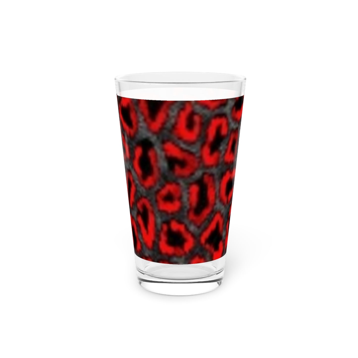 Bold Leopard Print 16oz Pint Glass - Perfect for Parties and Celebrations