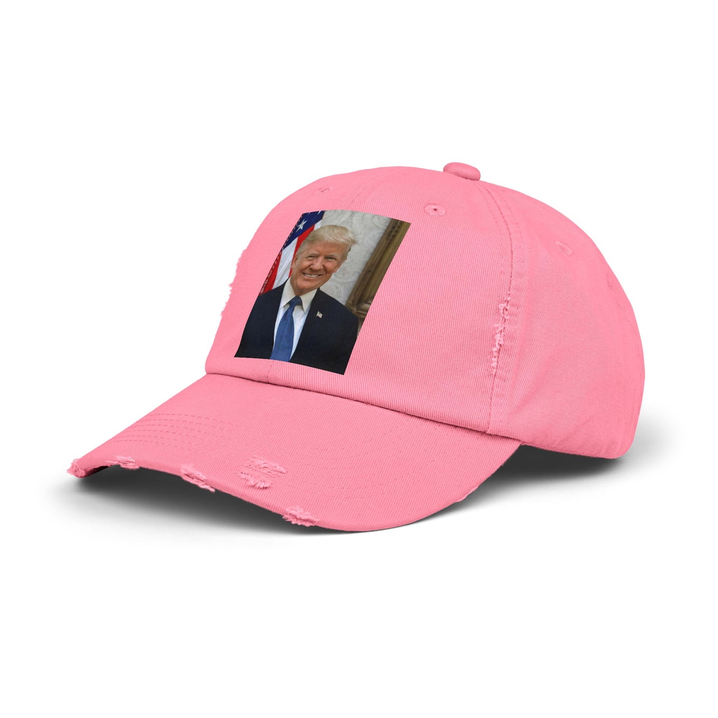 Gorra desgastada del presidente J. Trump