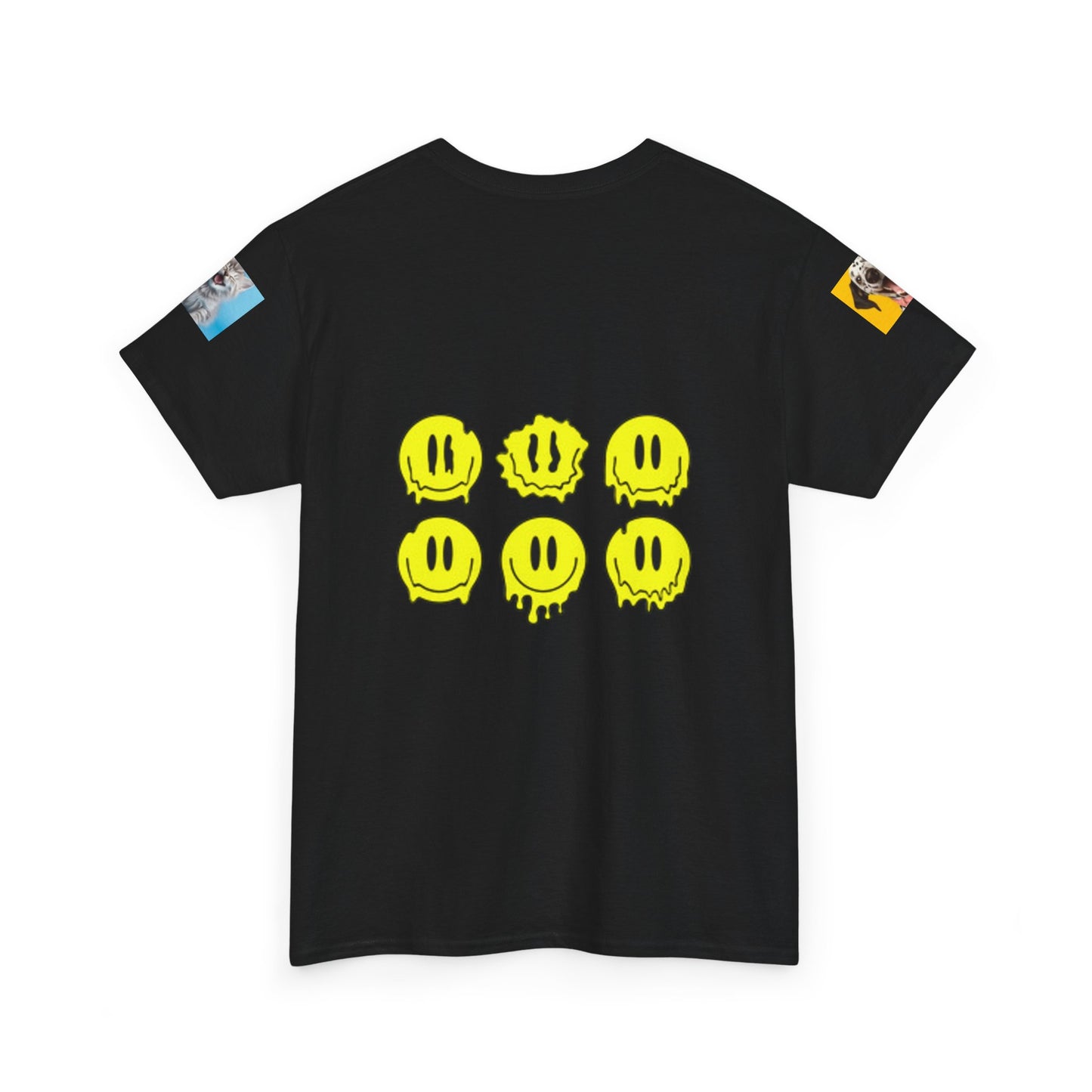 Smiley Face Unisex Heavy Cotton Tee - Cheerful Graphic T-Shirt for Casual Wear