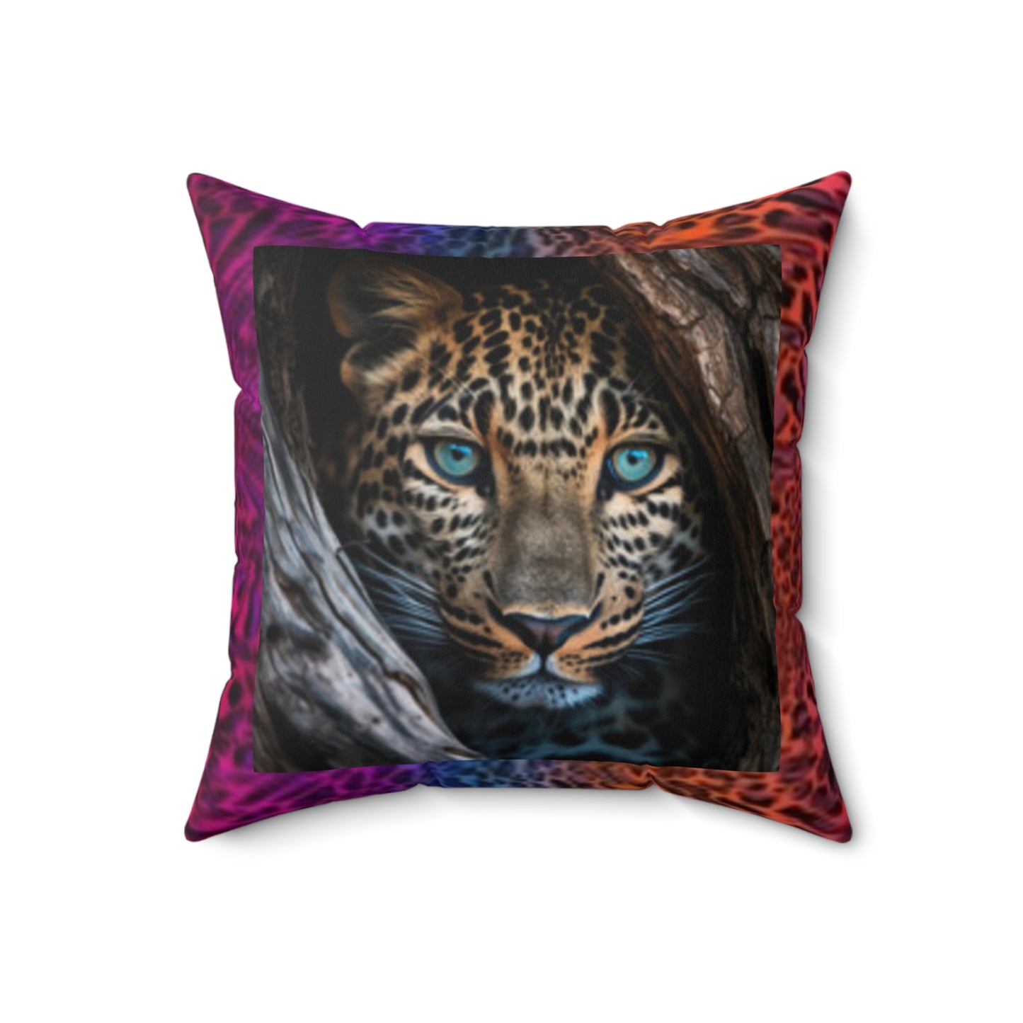 Wildlife-Inspired Decorative Pillow, Leopard & Animal Print Throw Pillow, Animal Lover Gift, Bohemian Home Decor, Nature-Inspired Cushion