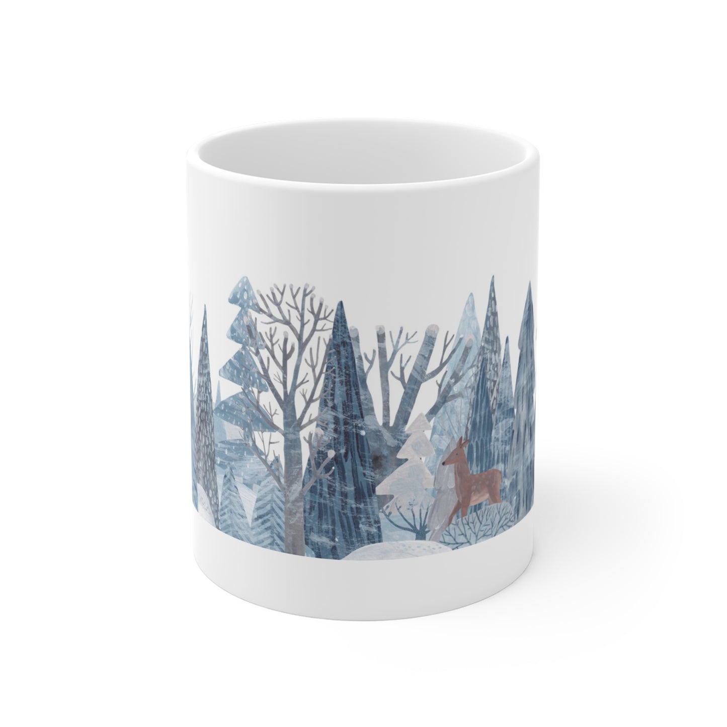 Deer Winter Wonderland Mug 11oz Coffee Ice Cream