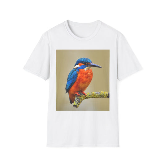 Vibrant Kingfisher Graphic T-Shirt, Nature Lover Tee, Birdwatching Apparel, Unique Animal Shirt, Eco-Friendly Gift
