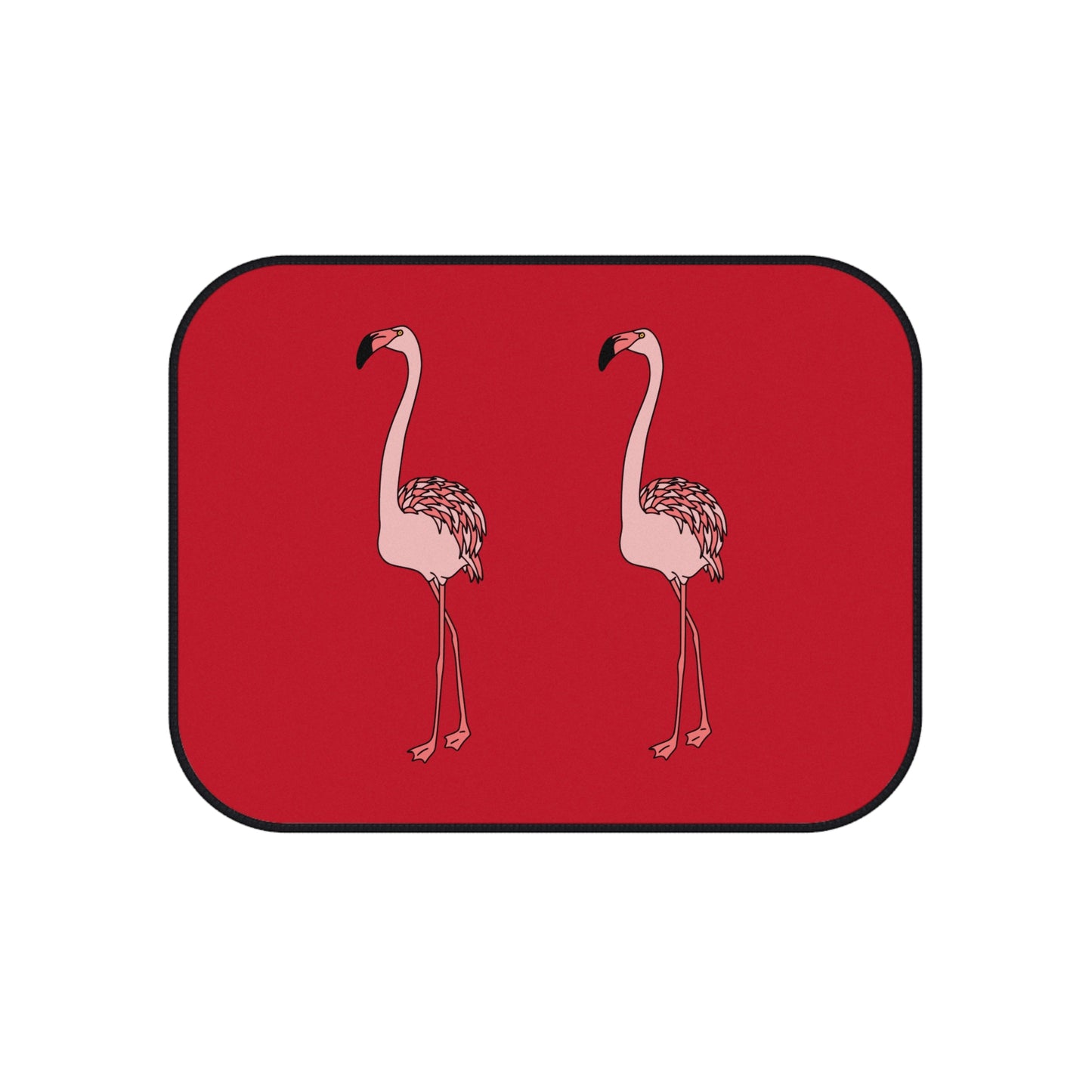 Lot de 4 tapis de voiture élégants motif flamant rose | Décoration automobile amusante et dynamique