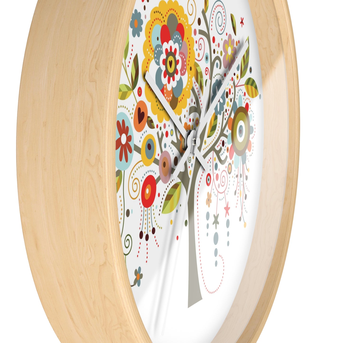 Wall Clock Whimsical Tree