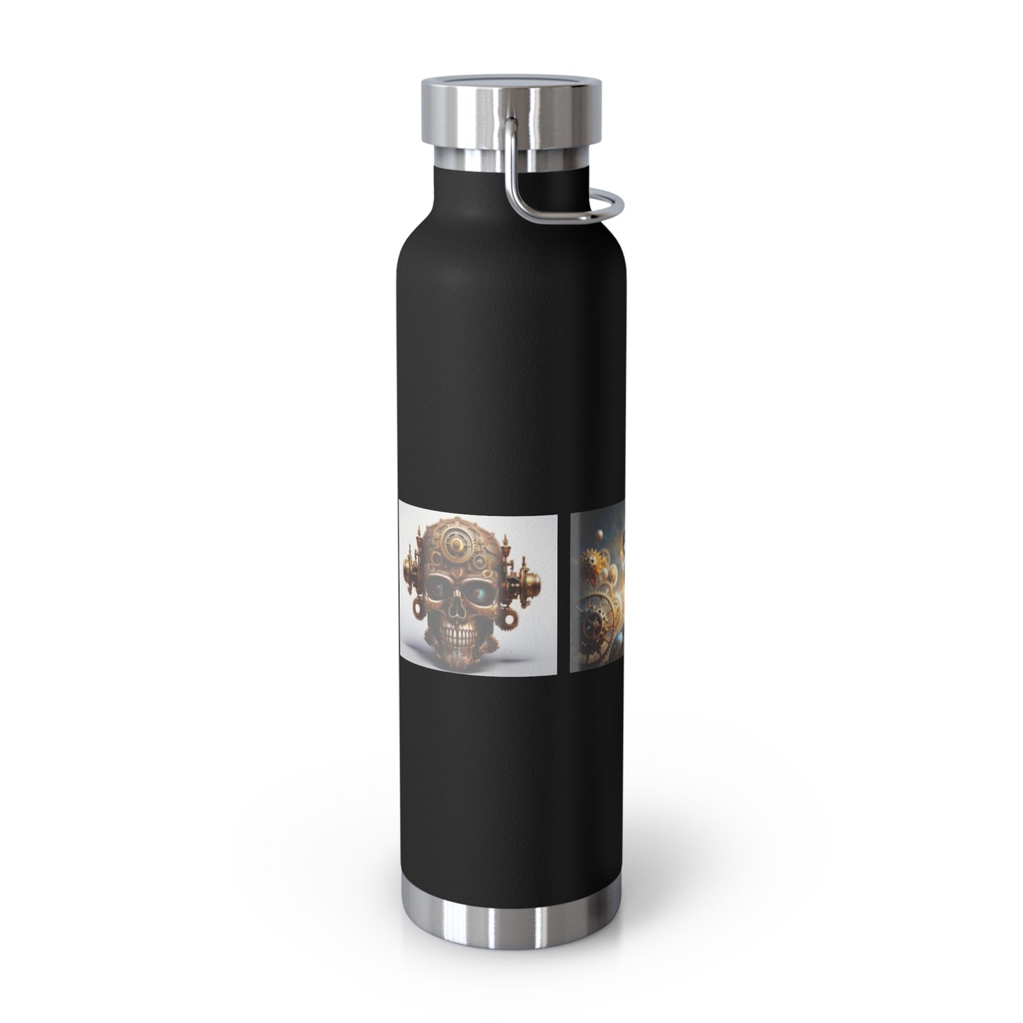 Copper Vacuum Insulated Bottle, 22oz Woman Skull Cat