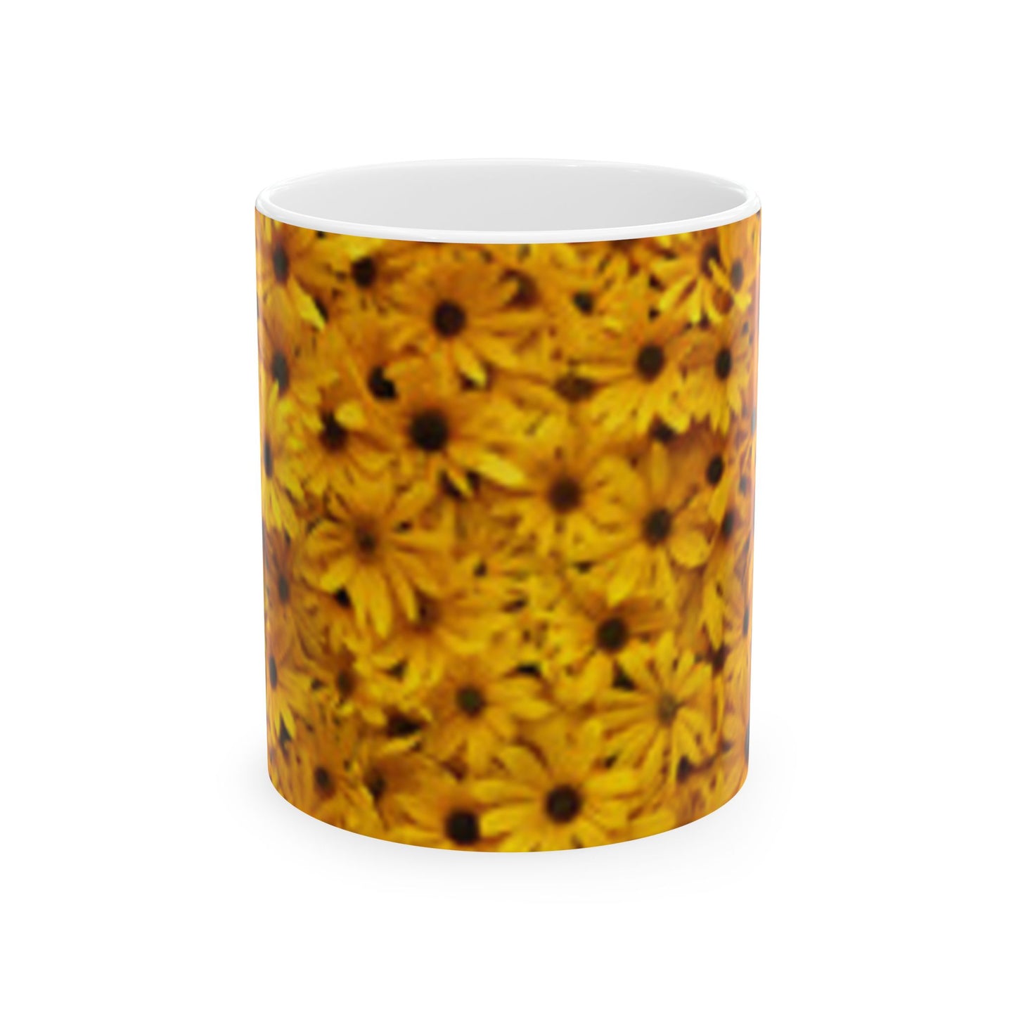 Bright Floral Ceramic Mug - 11oz & 15oz Coffee Cup