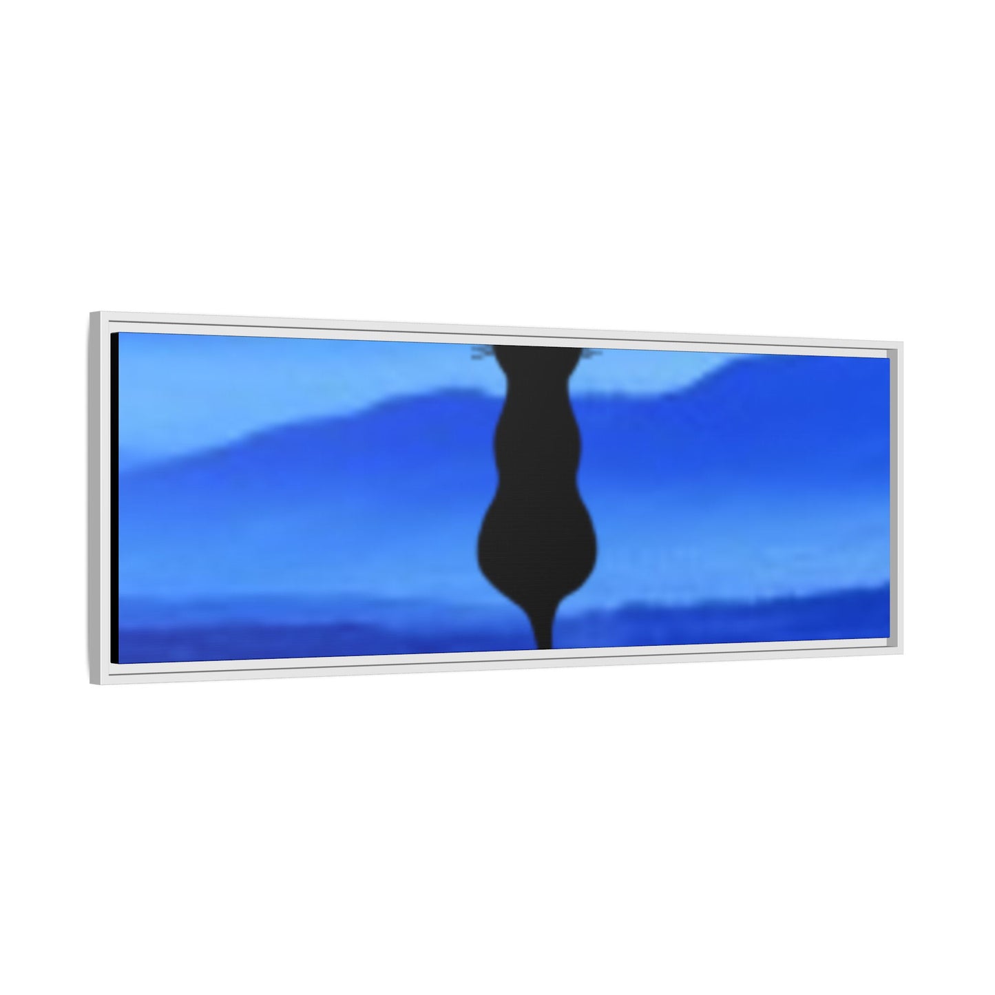 Framed Cat Silhouette Art Print, Wall Decor, Cat Lover Gift, Home Office Art, Pet Memorial