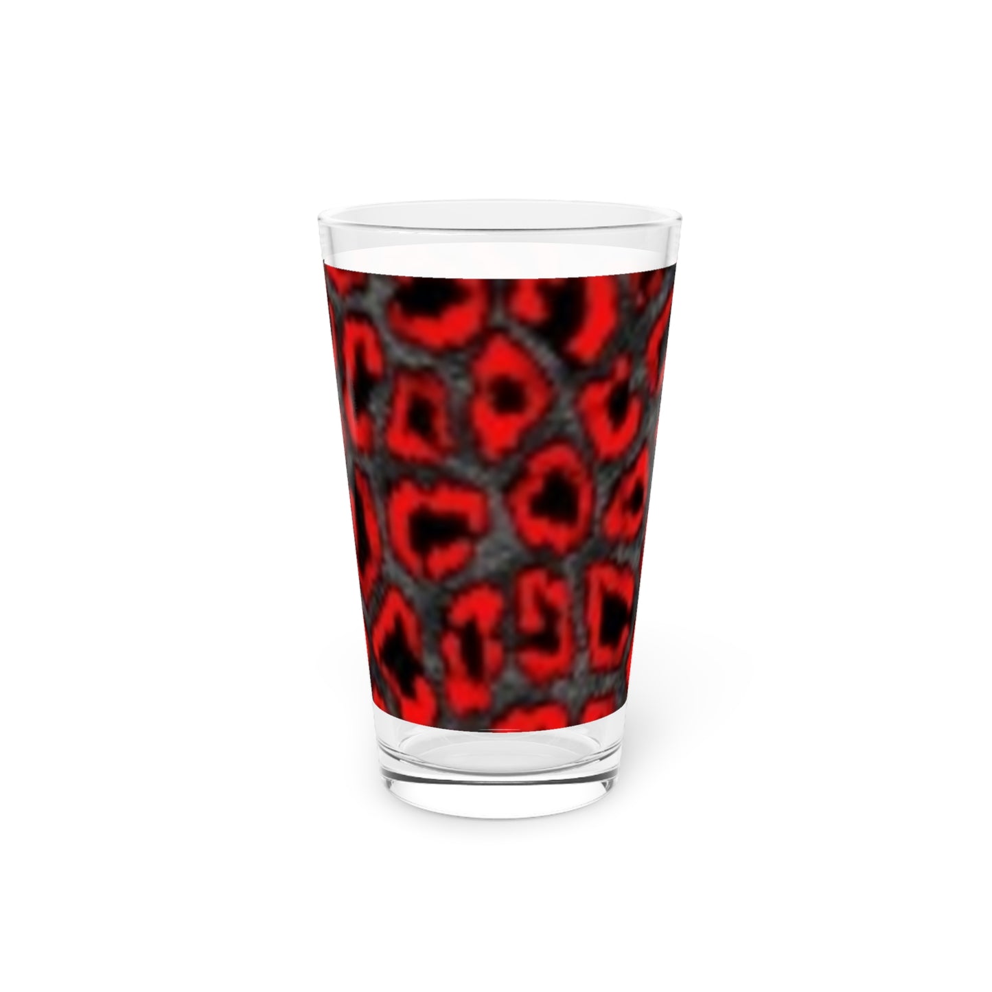 Bold Leopard Print 16oz Pint Glass - Perfect for Parties and Celebrations