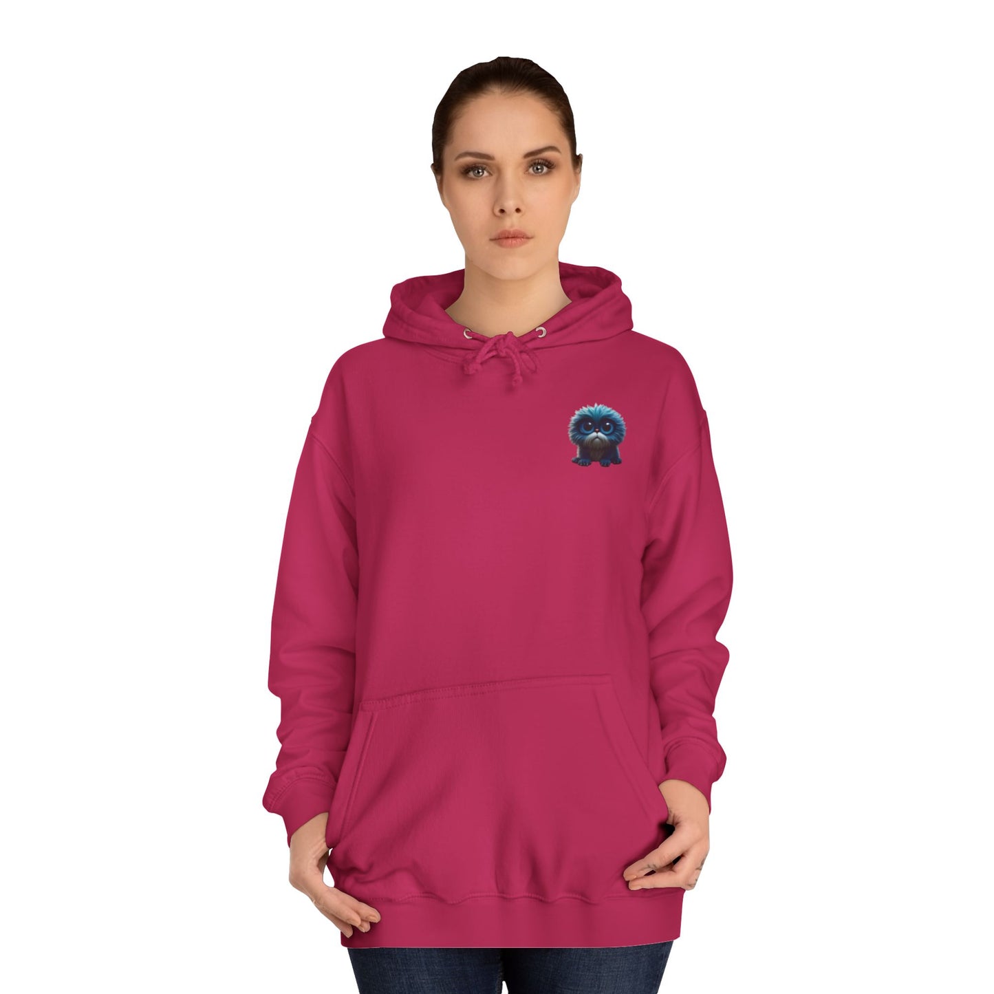 Colorful Unisex College Hoodie with Whimsical Creature Design - Perfect for Students, Gifts, and Casual Wear