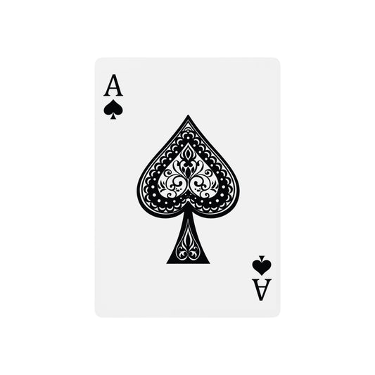 Custom Poker Cards Peace Sign Red White Blue