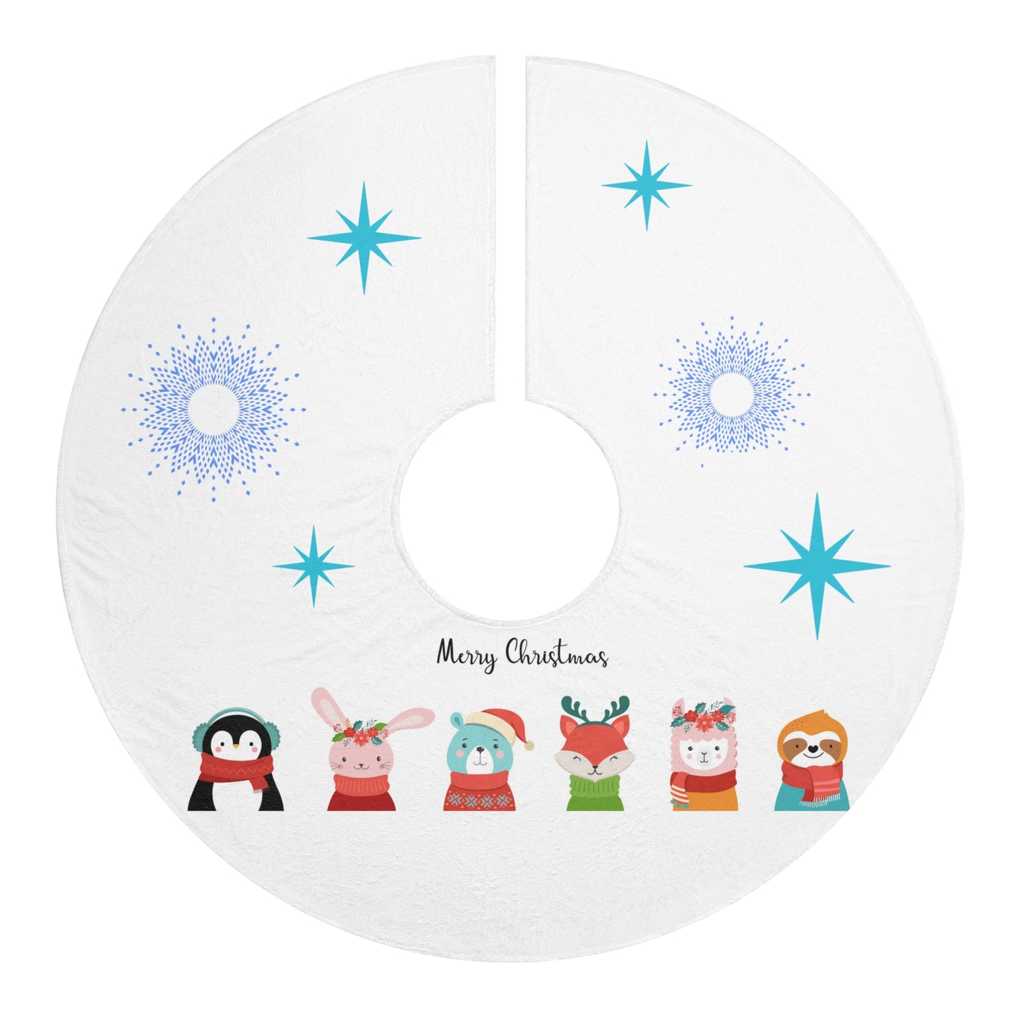 Animal Buddies Christmas Tree Skirts